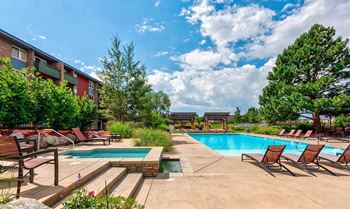 Spa Hot Tub and Pool at University Village Apartments, Colorado